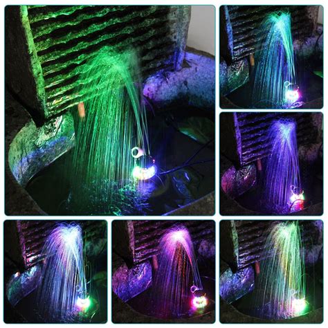 12 LED Red Green Blue Yellow Colorful Submersible Fountain Ring LED