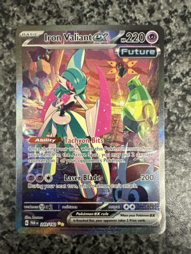 Pokémon Tcg Iron Valiant Ex Paradox Rift 249182 Holo Special