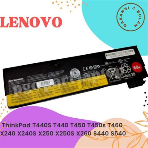 Jual Baterai Lenovo Thinkpad X240 X240S X250 X250 X260 T440 T440S Di