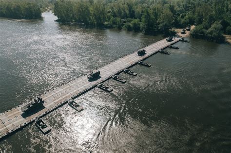 Us Army Float Bridge System Employed In Poland During Defender Europe