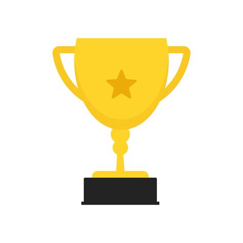 Award Trophy Illustration Winner Vector , Champion Vector Element ...