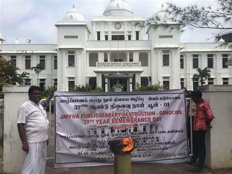 Jaffna Library Burning Commemorated As An Act Of Genocide Tamil Guardian