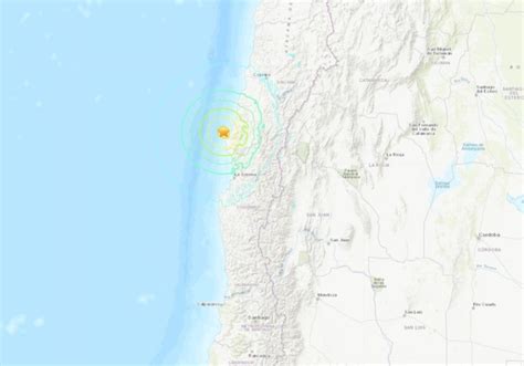 Un Sismo De Magnitud 6 6 Se Registra Frente A Las Costas De Chile