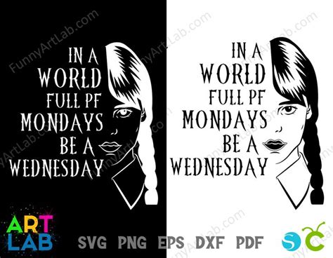 Funny Art Wednesday Shirt Diy Svg Set Wednesday Svg Cricut Wednesday