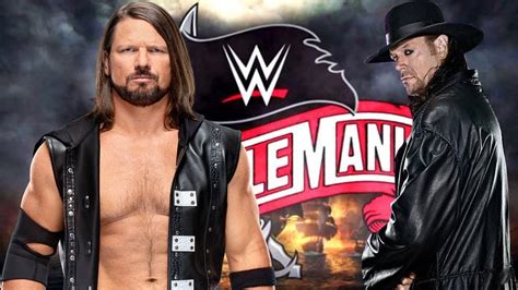 Full Match The Undertaker Vs Aj Styles Wrestlemania 36 Youtube