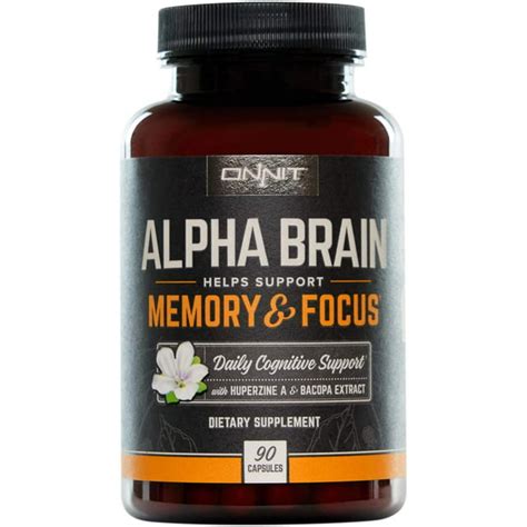 Onnit Alpha Brain 90ct Over 1 Million Bottles Sold Premium Nootropic Brain Supplement