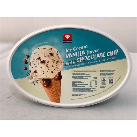 Jual Diamond Ice Cream Vanilla Choco Chips Es Krim Vanila Dengan