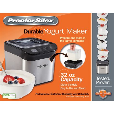 Digital Yogurt Maker Model 86300 Proctor Silex Canada