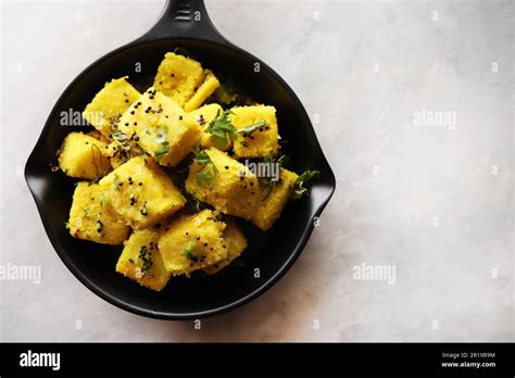 Indian Chana Dal Dhokla Khaman Dhokla Is A Famous Dish Of Gujarat