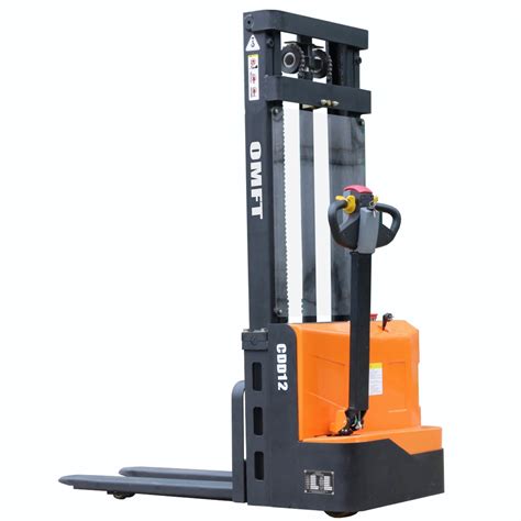 1 2ton 1 2t Walkie Type Electric Hydraulic Pallet Stacker Full Electric