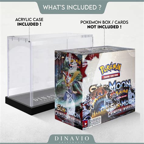 Dinavio Crafthouse Booster Box Acrylic Display Case Pokemon Booster