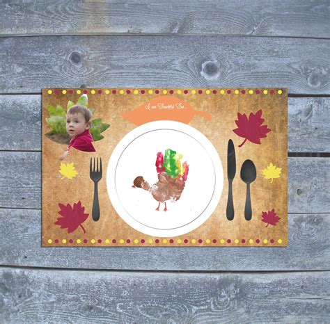 Thanksgiving Placemat Craft For Kids