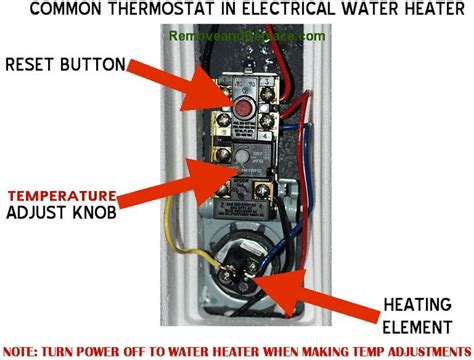 How To Change The Temperature On Your Electric Water Heater Electric