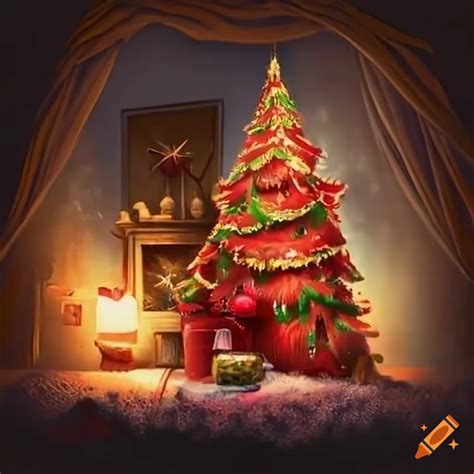 Festive Christmas Scene On Craiyon
