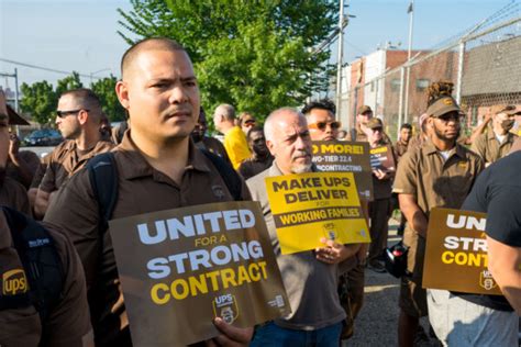 Ups Teamsters Rally In Nyc To Kick Off Contract Fight Laborpress