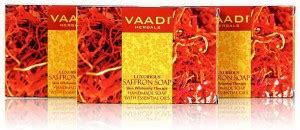 Vaadi Herbals Luxurious Saffron Soap Skin Whitening Therapy Gms