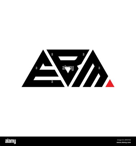 Ebm Triangle Letter Logo Design With Triangle Shape Ebm Triangle Logo