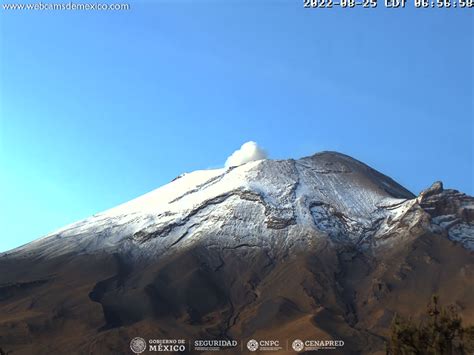 Reporte Del Monitoreo De Cenapred Al Volcán Popocatépetl Hoy 25 De