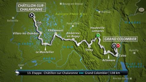 Tour De France 13 Etappe Chatillon Sur Chalaronne Grand Colombier