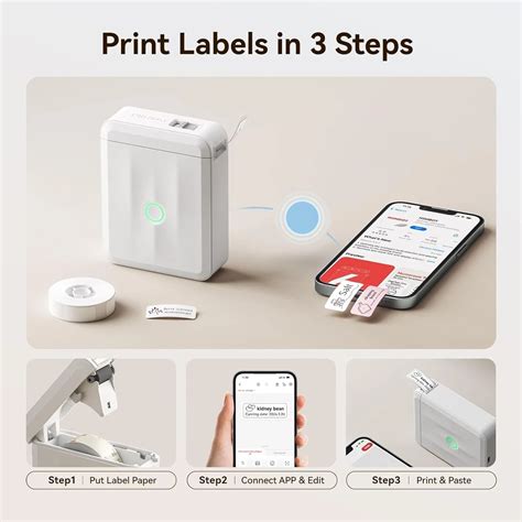 NiiMbot NIIMBOT D110 M Mini Label Maker Machine With Tape Portable