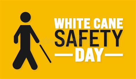 White Cane Safety Day Background Or Banner Design Template Is Observed