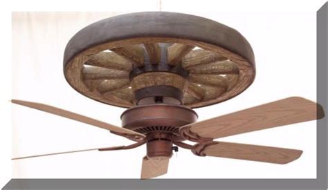 Rustic Wagon Wheel Ceiling Fan | AdinaPorter