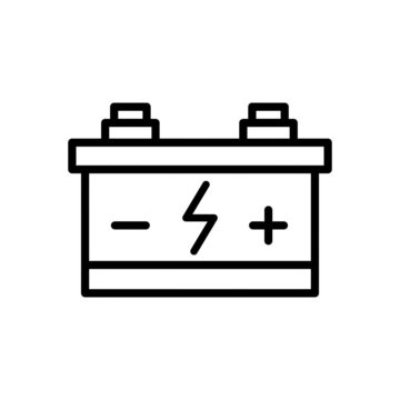 Electric Car Battery Vector Hd Images Car Battery Icon Vector Design