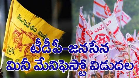 Amaravathi టీడీపీ జనసేన ఉమ్మడి మినీ మేనిఫెస్టో విడుదల ప్రజాకర్షక 11