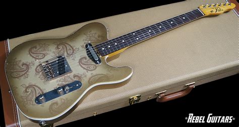 Palir Guitars Bound Gold Paisley Titan Rebel Guitars