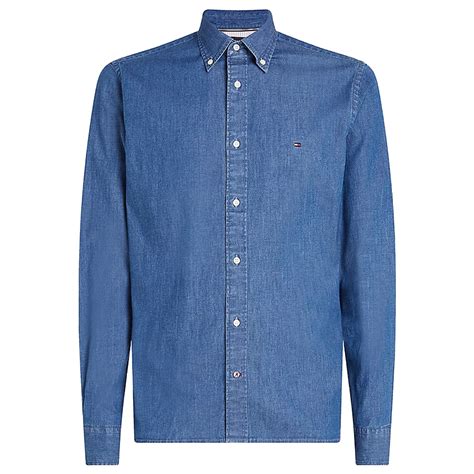 Tommy Hilfiger Flex Regular Fit Denim Shirt Jarrold Norwich