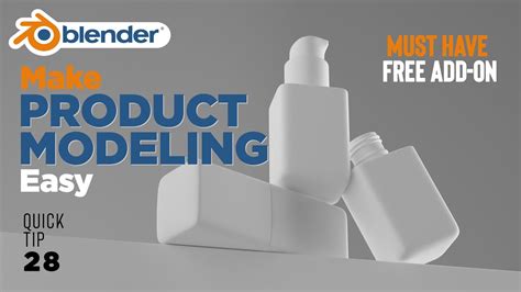 This Add On Makes Product Modeling Easy In Blender Quick Blender Tip