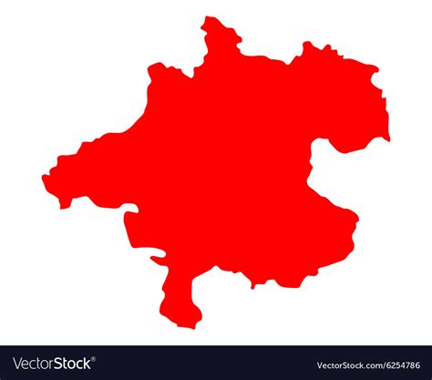 Map of upper austria Royalty Free Vector Image