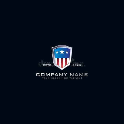 Logo American Shield Vector Stock Vector - Illustration of icon, league ...