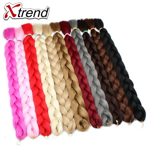 Xtrend Tresses Synthétiques Jumbo Au Crochet 82 Pouces 165g