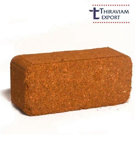 Brown Rectangular Cocopeat Brick Gram Packaging Type Loose At