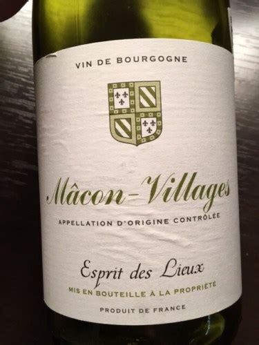 Esprit des Lieux Mâcon Villages Vivino Australia