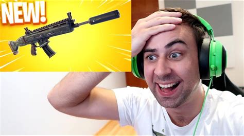 New Silenced Scar Is Broken Erik Reacts To New Gun In Fortnite