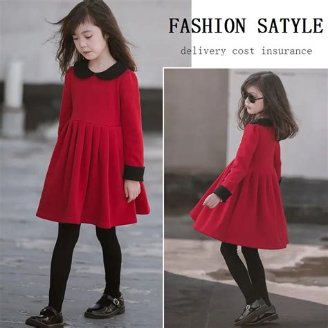 Girl Dress 2018 New Winter Baby Cute Dress Children Princess Dress Kid