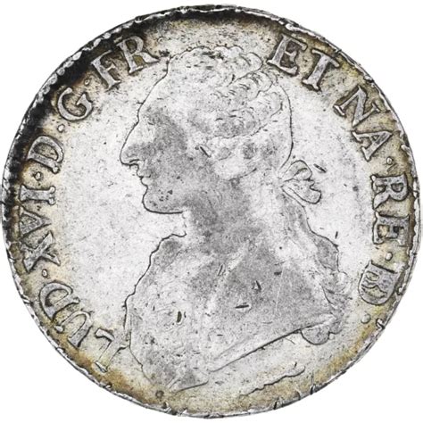 347935 FRANCE LOUIS XVI Écu de Béarn aux branches d olivier 1784