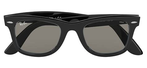 Ray Ban Rb2140 Original Wayfarer Sunglasses Black Evolve Clear To