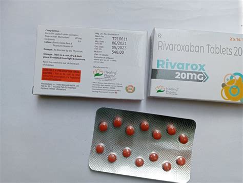 Xarelto Rivaroxaban Tablets 20 Mg at Rs 540 strip जरलट in