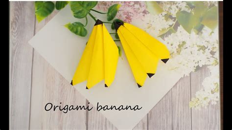 How To Make A Three Dimensional Origami Banana