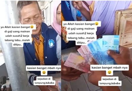 Tega Niat Mencari Rezeki Kakek Tua Penebang Tebu Ini Malah Digaji