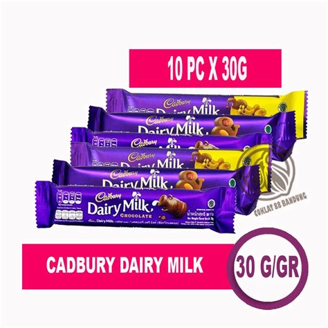 Jual Cadbury Dairy Milk Gr Isi Pcs Cokelat Cadbury Gram