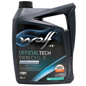 5W30 Motorolie Kopen? | Wolf Officialtech 5W30 C3 LL III 5 Liter ...