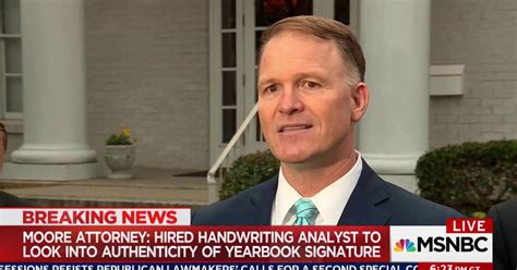 Roy Moore S Attorney Disputes Yearbook Handwriting