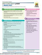 1 MONTH BF HANDOUT 1 Pdf American Academy Of Pediatrics BRIGHT