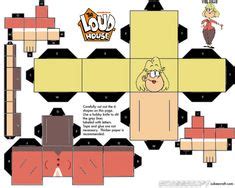 11 Ideias De The Loud House Papercraft Arte Em Papel Em 3d Papel Em