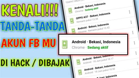 Cara Mengetahui Orang Yang Menghack Dan Membajak Akun Fb Anda Youtube