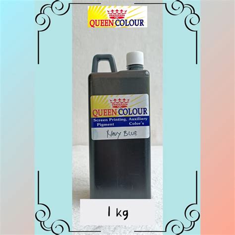 Jual Biang Pigment Warna Sablon Navy Blue Kg G G Shopee